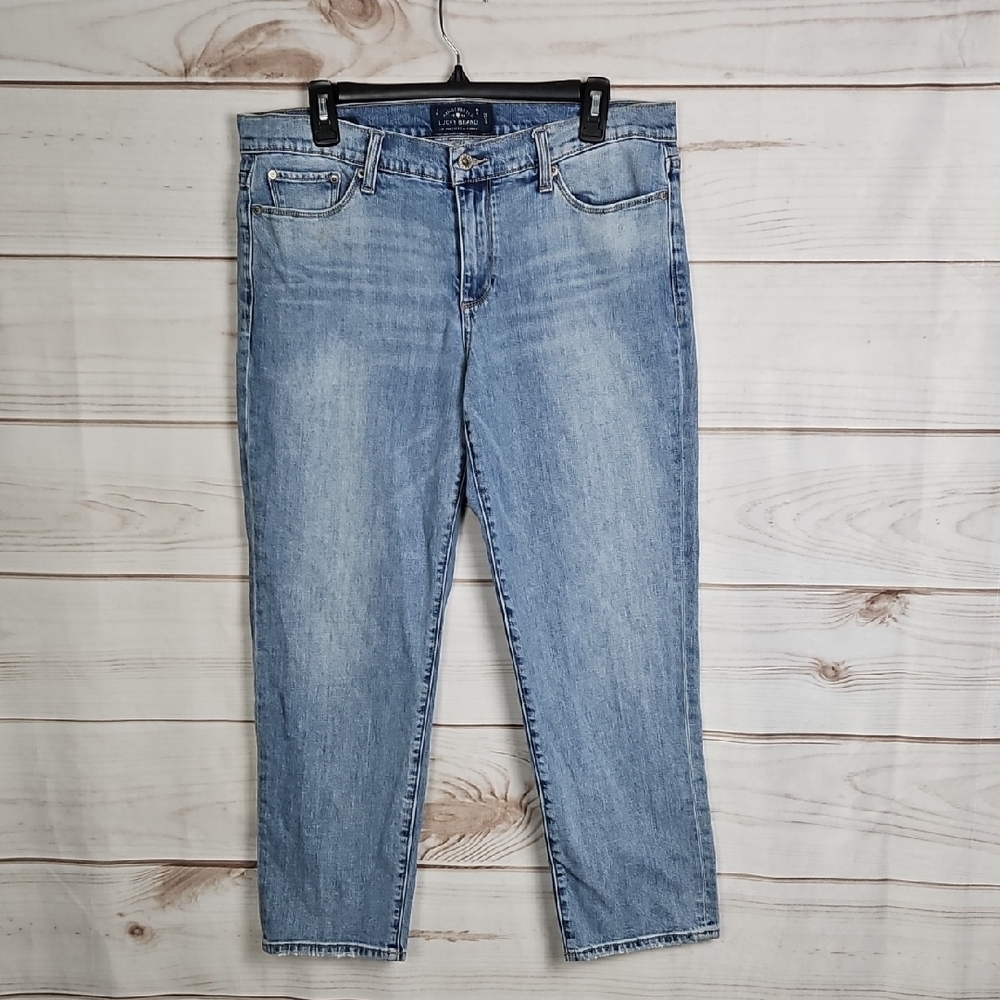 Lucky Brand Women's Sweet Crop Light Wash Denim Jeans - Size 14